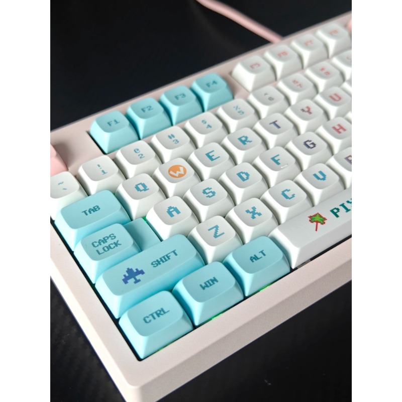Pixel Style Themed Keycaps XDA - đánh giá và giá Gaming Accessories Aesthetic